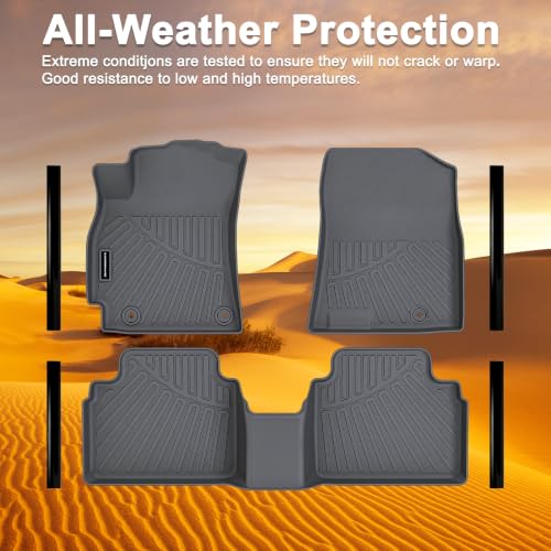 All Weather TPE Floor Mats & Door Sill Guards for 2025 2026 Kia K4 Sedan
