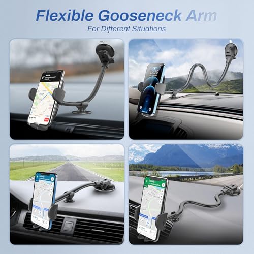 13" Gooseneck Car Phone Mount
