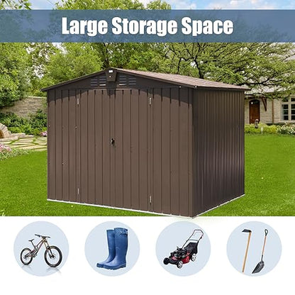 Domi Outdoor Storage Shed 8.2' x 6.2'