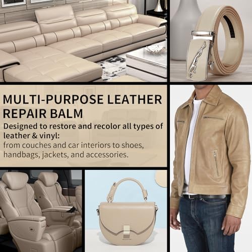 Leather Recoloring Balm and Leather Repair Kit for Furniture