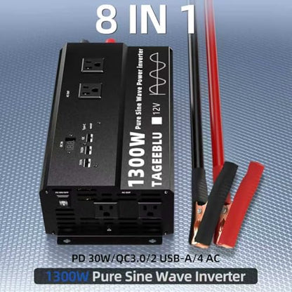 1300 Watt Pure Sine Wave Power Inverter
