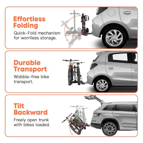 CyberRack 300lbs Ebike Rack with Ramp for 2 Ebike