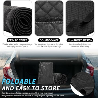 Upgraded Rolling Creeper Mat with Zipper