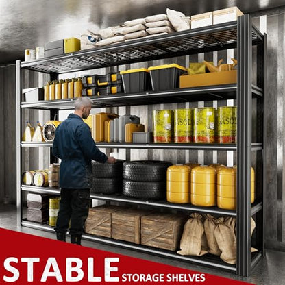 60" W Garage Shelving Heavy Duty Metal Shelving 3030LBS