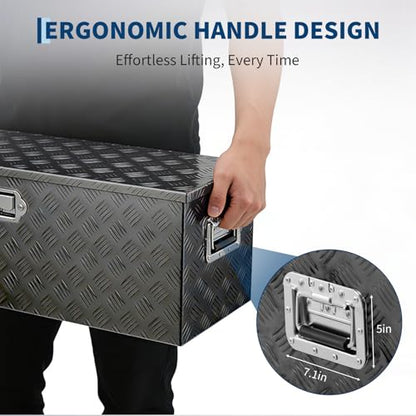 Truck Bed Tool Box Aluminum with Lock and Keys
