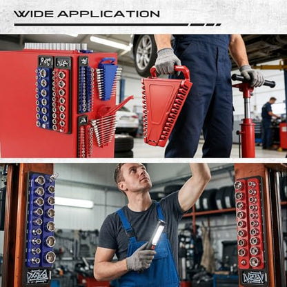 8 Piece Magnetic Socket and Wrench Organizer Set (8 Count)