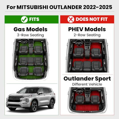 Floor Mats for Mitsubishi Outlander 2020 (4 Count)