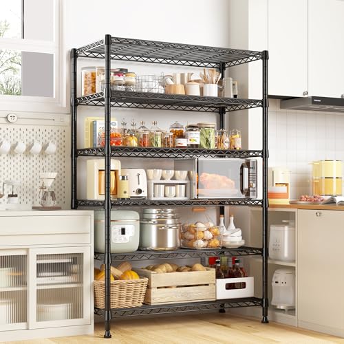 71" H 6 Tier Heavy Duty Wire Shelving