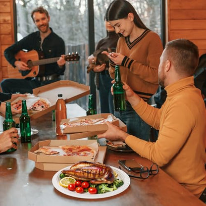 100% Compostable Oval Paper Plates 12 Inch (125 Count)