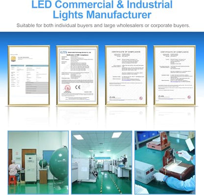 480V LED High Bay Light 300W 240W 200W Adjustable UFO Light 42000LM ETL Listed Dimmable High Bay LED Shop Lights 5000K Daylight IP65 Waterproof Commercial Bay Lighting for Warehouse Factory