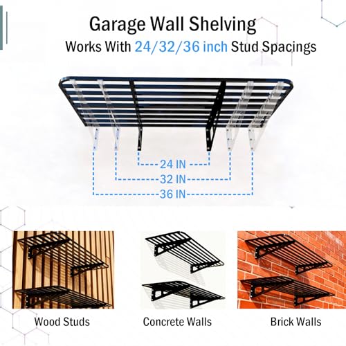Garage Wall Shelving 2 (4 Count)