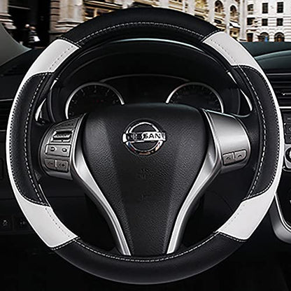 Leather Car Steering Wheel Cover