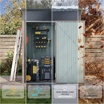 5x3 Ft Outdoor Storage Cabinet