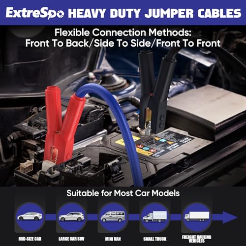 2 0 Gauge 30 FT Heavy Duty Jumper Cables