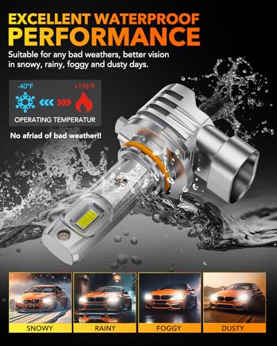 H11 9005 LED Light Bulbs Combo (4 Count)