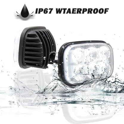 LED Work Light Flood Beam Compatible With Case SR130 SR200 SR175 TV380 SR250 SV250 SR150 TR270 TR320 SV185 SV300 SR220 New Holland L213 C238 L215 C227