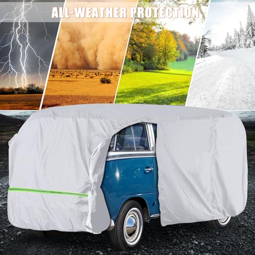 Silver Waterproof Car Cover for VW Bus T1 T2 T3 50