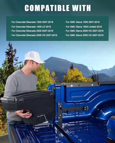 Right Passenger Side Truck Bed Tool Box for Chevrolet Silverado 2008