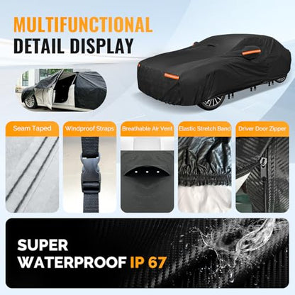 30 Layers Car Cover for Automobiles All Weather Waterproof