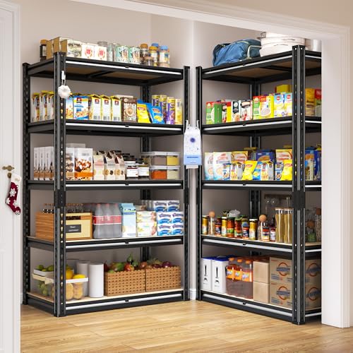 Storage Shelves with Smooth Edges for Garage Basement Shed Pantry