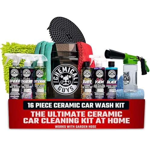 16 Piece Arsenal Builder Ceramic Car Wash Kit with Foam Gun (96 Fl Oz)