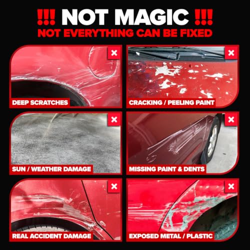 Red Scratch & Swirl Remover Polish for Red Cars & Restorer (8.4 Fl Oz)