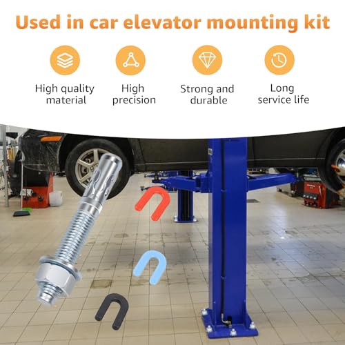 Car Lift Installation Install Kit with Wedge Anchor Bolts Leveling Shim