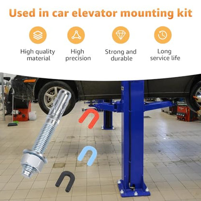 Car Lift Installation Install Kit with Wedge Anchor Bolts Leveling Shim