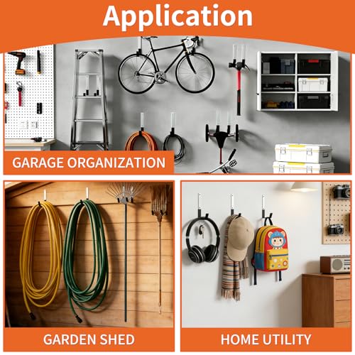 Heavy Duty Steel Garage Hooks