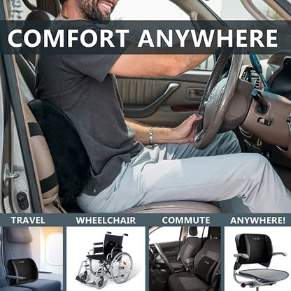 Lumbar Support Back Pillow Office Chair and Car Seat Cushion