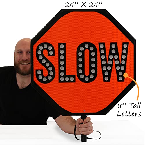 24" LED Stop Slow Paddle