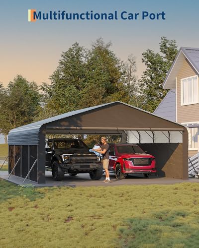 20'X20'X10' Metal Car Port for 2 Cars