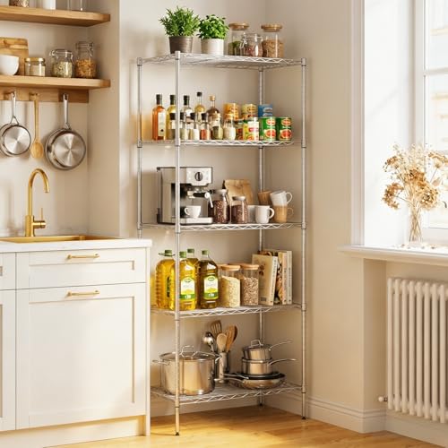 5 Tier Wire Storage Shelves