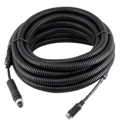 4 Pin Backup Camera Cable with Corrugated Tube Cover