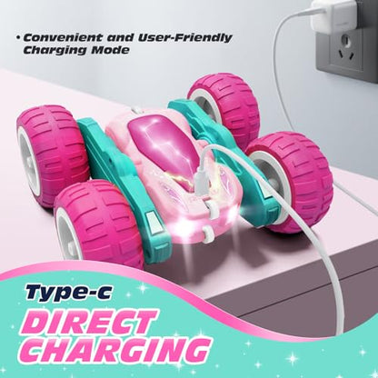 Pink Remote Control Car for Girls and Boys