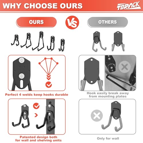 15 PCS Garage Storage Hooks