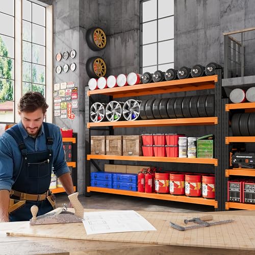 79” Wide Heavy Duty Metal Garage Shelving