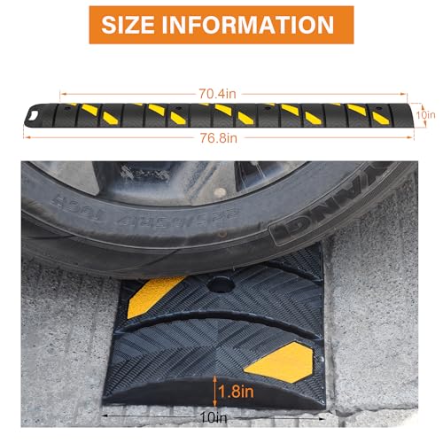 6Ft Portable Rubber Speed Bump