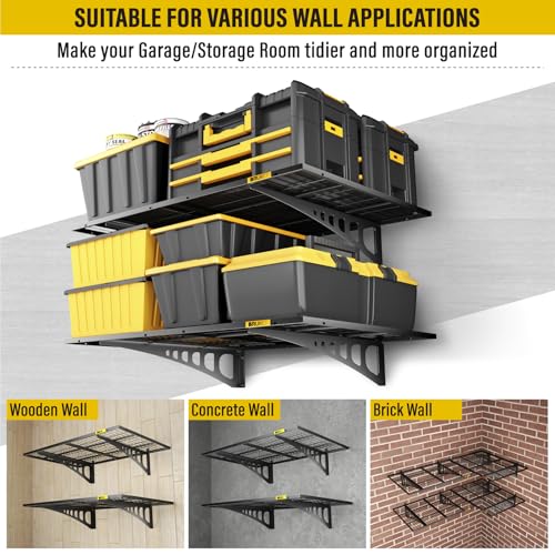 2x3ft Adjustable Rail Wall Garage Storage Shelf