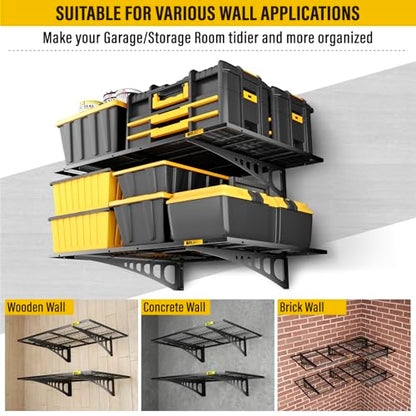 2x3ft Adjustable Rail Wall Garage Storage Shelf