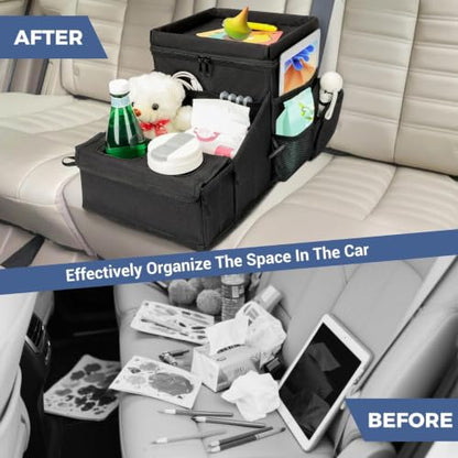 Car Front Seat Organizer with Cup Holder