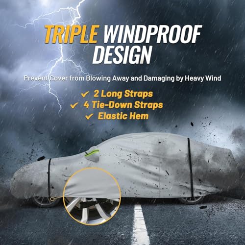 Car Cover Waterproof All Weather Windproof for Hatchback 157