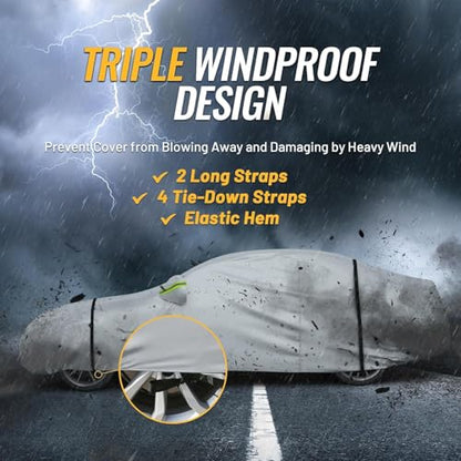 Car Cover Waterproof All Weather Windproof for Hatchback 157