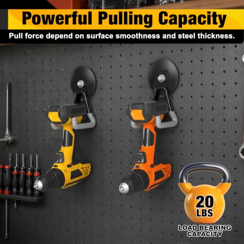Heavy Duty Storage Magnetic Utility Hooks Large Garage Magnet Hooks with Anti (2 Count)