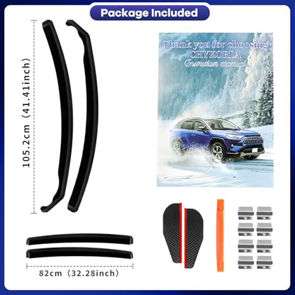 in Channel Window Visors Rain Guards Fit for Honda HR (4 Count)