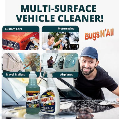 Bugs N’ All Multipurpose Car Cleaner & Degreaser (32 Fl Oz)