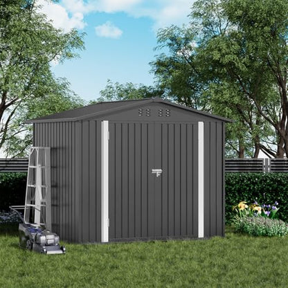 Shed Outdoor Storage Shed Metal (2 Count)