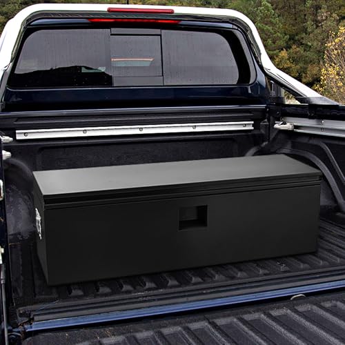 Truck Bed Toolbox Truck Tool Box Heavy Duty Steel Storage Cabinet Organizer Chest Jobsite for Pickup