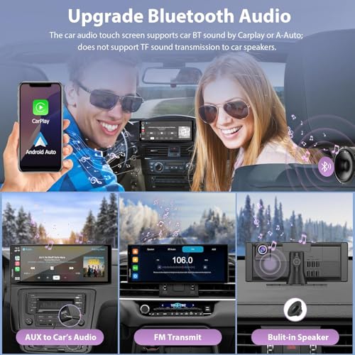 Wireless Carplay & Android Auto with Dash Cam