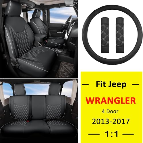 Wrangler JK Seat Covers Custom Fit for Jeep Wrangler (4 Count)